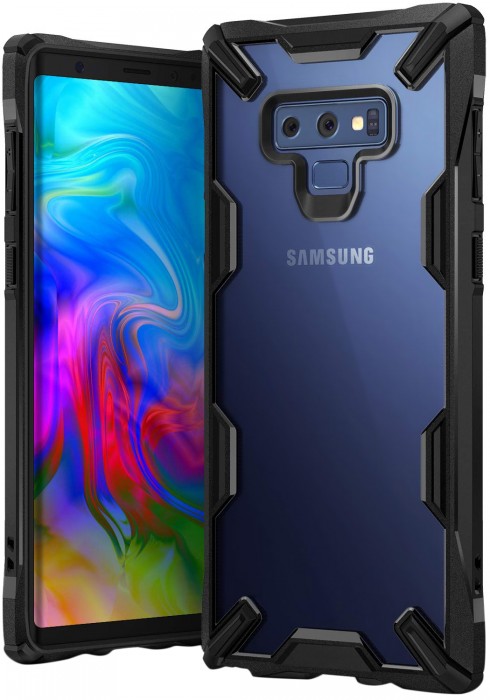 Cubix Fusion X Designed for Samsung Galaxy Note 9 Case PC TPU Rugged Protective Phone Back Case Cover for Samsung Galaxy Note 9 - Black