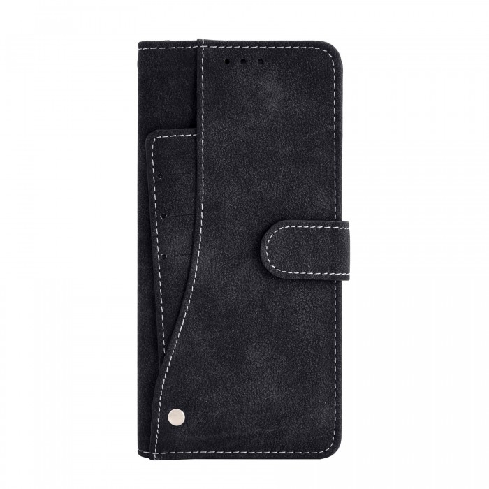 Cubix Flip Cover for Samsung Galaxy Note 8 Slide Out Pouch Leather Wallet Case Protective Back Cover (Black)