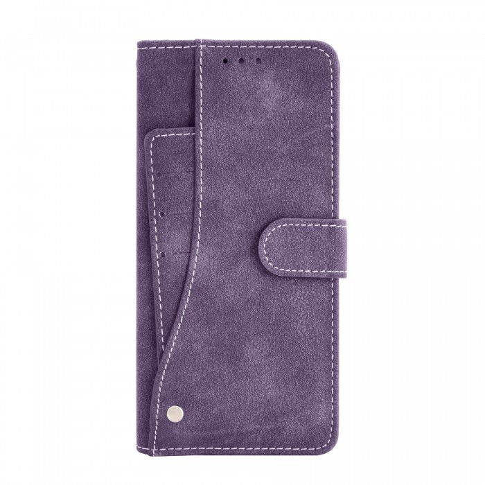 Cubix Flip Cover for Samsung Galaxy Note 8 Slide Out Pouch Leather Wallet Case Protective Back Cover (Purple)