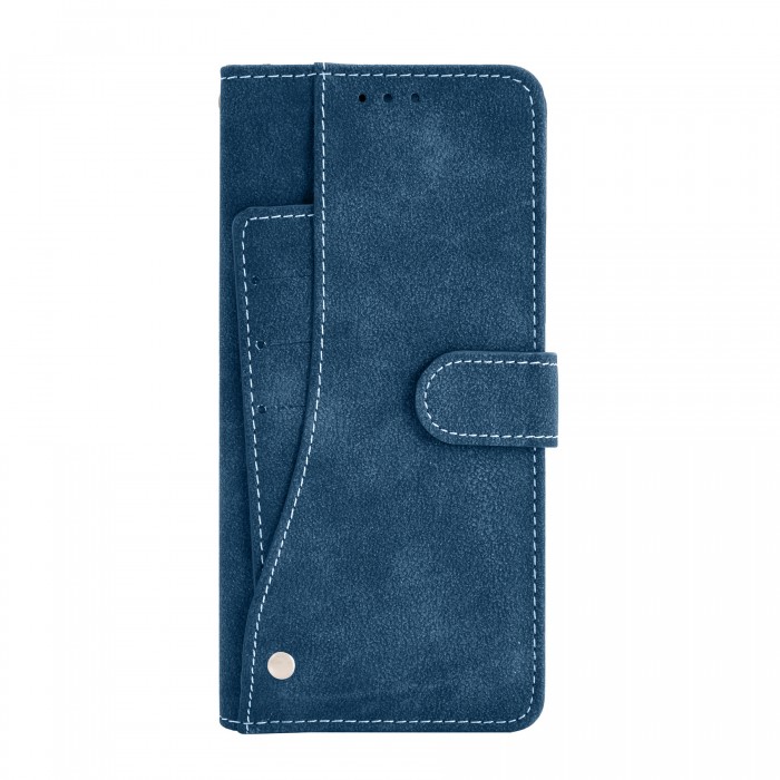Cubix Flip Cover for Samsung Galaxy Note 8 Slide Out Pouch Leather Wallet Case Protective Back Cover (Blue)