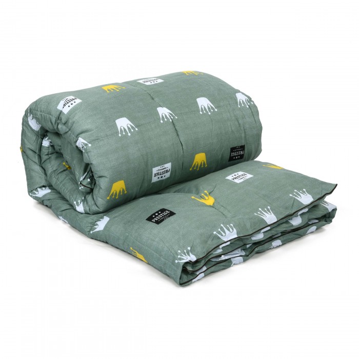 DR. Domum 50% Goose Down and 50% Polyster Filling Double Bed (90-by-78-Inch) Fluffy Bedding Comforter, Quilt, Duvet Blanket (Made in Korea) Green