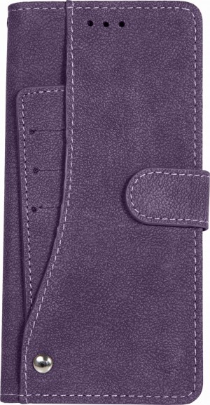 Cubix Flip Cover for Samsung Galaxy Note 9 Slide Out Pouch Leather Wallet Case Protective Back Cover (Purple)