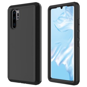Cubix DEFENDER SERIES Case for Huawei P30 Pro - BLACK 360 Degree Case Protects Front and Back