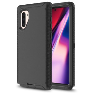 Cubix DEFENDER SERIES Case for Samsung Galaxy Note10 / Note 10 - BLACK 360 Degree Case Protects Front and Back