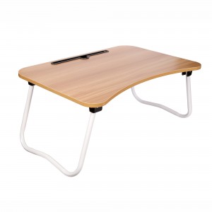 Cubix Laptop Desk Bed Table Notebook Table Bed Tray Table Breakfast Serving Tray For Sofa Bed with Foldable Metal Legs and MDF Top Board with Mobile Dock Stand L 60CM H 28 CM W 40 CM