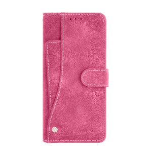 CUBIX Flip Cover for Samsung Galaxy Note 8 Slide Out Wallet Pouch Leather Case All In-One Wallet Case with Credit Card ID Holder Money Pocket Heavy Duty Protective Cover (PINK)
