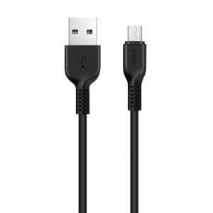 hoco USB Fast Charging Data Cable For Android Mobiles For Mi redmi Samsung Sony Moto Lenovo Size 3 FT Black