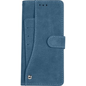 Cubix Flip Cover for Samsung Galaxy Note 9 Slide Out Pouch Leather Wallet Case Protective Back Cover (Blue)