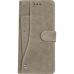 Cubix Flip Cover for Samsung Galaxy Note 9 Slide Out Pouch Leather Wallet Case Protective Back Cover (Khaki)