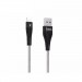 Hoco lightning Fast Charging Data Cable U32 Unswerving steel braided charging data cable for Apple mobile phone 2.4A metal USB wire 1.2M