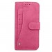 CUBIX Flip Cover for Samsung Galaxy S7 edge Slide Out Wallet Pouch Leather Case All In-One Wallet Case with Credit Card ID Holder Money Pocket Heavy Duty Protective Cover (PINK)