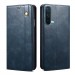 Cubix Flip Cover for OnePlus Nord CE 5G, Handmade Leather Wallet Case with Kickstand Card Slots Magnetic Closure for OnePlus Nord CE 5G (Navy Blue)