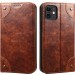 Cubix Flip Cover for Apple iPhone 11 Case Premium Luxury Leather Wallet Folio Case Magnetic Closure Flip Cover with Stand and Credit Card Slot (Brown)