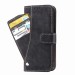 CUBIX Flip Cover for Apple iPhone 11 Slide Out Wallet Pouch Leather Case All In-One Wallet Case with Credit Card ID Holder Money Pocket Heavy Duty Protective Cover (Black)