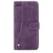 CUBIX Flip Cover for Samsung Galaxy S8 Slide Out Wallet Pouch Leather Case All In-One Wallet Case with Credit Card ID Holder Money Pocket Heavy Duty Protective Cover (PURPLE)